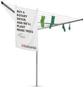 Uscător de rufe argintiu pentru grădină 30 m Essential – Brabantia