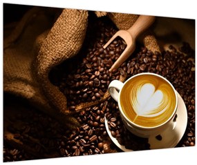 Tablou - O ceașcă de cafea (90x60 cm)
