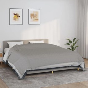 vidaXL Pătură cu greutăți, gri, 235x290 cm, 11 kg, material textil