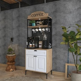 Dulap Jehy Walnut and White