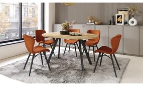 Masă extensibilă ARTUR, stejar craft/negru