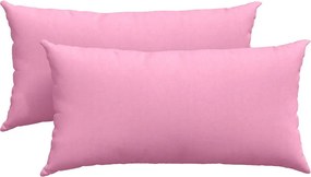 vidaXL Perne pentru canapea 2 pcs Roz 80 x 40 cm țesătură