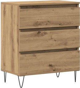 vidaXL Bufet cu sertar Stejar Artizanal 60 x 35 x 70 cm Lemn compozit