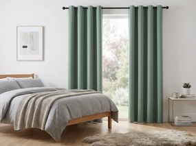 Draperie verde-gri OXFORD 140x250 cm Agatat: Inele metalice