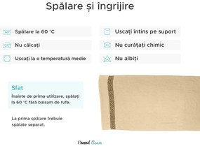 Prosop GREEK 50 x 90 cm alb, 100% bumbac