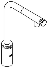 GROHE 31613DC0 - Baterie pentru chiuvetă A SmartControl, inox