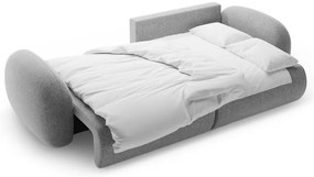 Colțar gri deschis extensibil/cu spațiu de depozitare cu tapițerie din chenille Tonale – Cosmopolitan Design