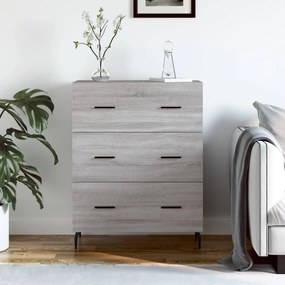 827874 vidaXL Servantă, gri sonoma, 69,5x34x90 cm, lemn compozit