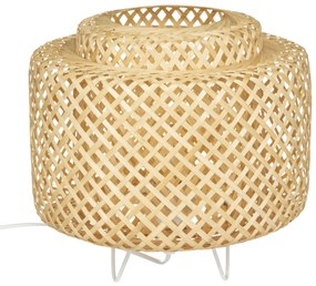Lampa de masa in stilul boho LIBY, impletitura din bambus, 25 cm