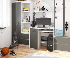 Masă PC Jaloms (alb + gri). 1070836