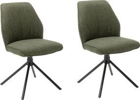 Set 2 scaune rotative 180° Pemba MCA 49/63/88 cm, olive