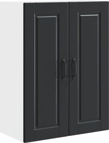 vidaXL Dulap de bucătărie cu raft Negru 60 x 31 x 80 cm Lemn compozit