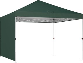 Outsunny Carpa Plegable Pop-up 3x3 m con Pared Lateral UPF50+ Altura Ajustable Empuje Central Bolsa de Transporte Verde | Aosom Romania