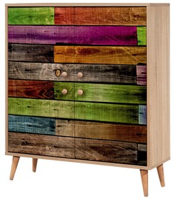 Mobilier pentru hol Maluxe 726 (Stejar sonoma + antracit). 1089068