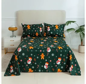Cearsaf si fata de perna OM DE ZAPADA SI TURTA DULCE Dimensiune: 50 x 70 cm | 140 x 240 cm