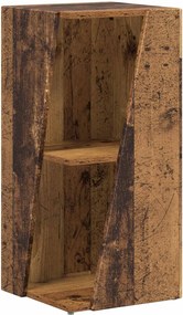 vidaXL Raft lateral Lemn vechi 33 x 32 x 70,5 cm Lemn compozit