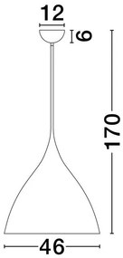Lustra/Pendul metalic design decorativ SYNTOPIA negru