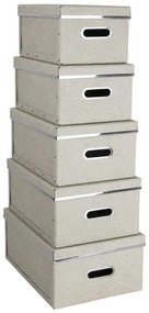 Cutii de depozitare 5 buc. cu capac Joachim – Bigso Box of Sweden