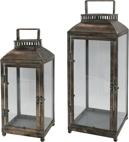Set 2 felinare, din metal, Groov