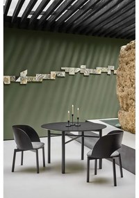 Masă dining rotundă Teulat Junco, ø 120 cm, negru