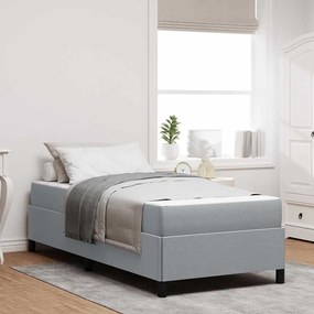 vidaXL Pat cu arcuri Gri deschis, Negru 80 x 200 cm