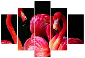 Tablou cu flamengo roșii (150x105 cm)