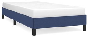 346686 vidaXL Cadru de pat, albastru, 90x190 cm, material textil