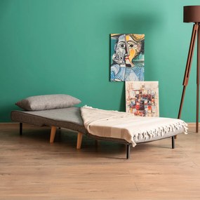 Fotoliu Folde Single Gri deschis
