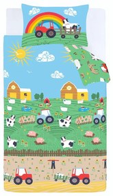 Lenjerie de pat pentru copii pentru pat dublu 200x200 cm Farmyard Animals – Catherine Lansfield