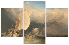 Tablou - William Turner, Fishing Boats with Hucksters Bargaining for Fish, reproducere (90x60 cm)