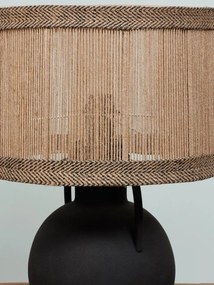 Lampa de masa, cu abajur din iuta natuala, Luanda