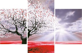 Tablou cu pomul roșu (90x60 cm)