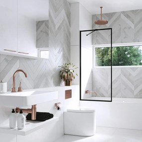 Paravan de cada Radaway Modo New PNJ II Frame negru mat-transparent 80x150 cm sticla 8 mm