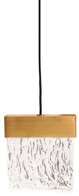 Pendul LED dimabil design modern Vetro Brushed Gold