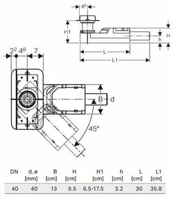 Rigola pentru dus Geberit CleanLine 65-90 mm