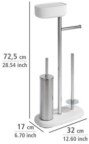WENKO 24420100 - Set WC RIVAZZA 17x72,5 cm alb