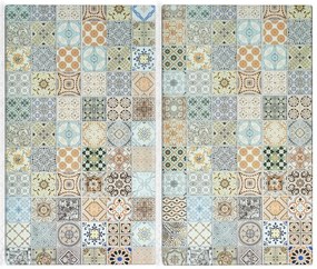 Plăci de protecție din sticlă pentru aragaz, 2 bucăți, ZELLER, model 1