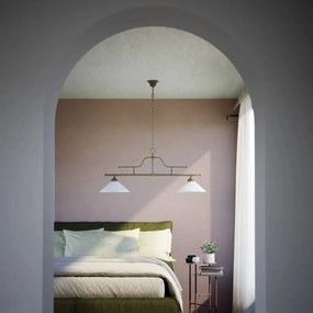 Lustra stil clasic italian din alama cu 2 brate Fiordo