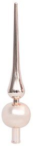 Brad de Craciun artificial cu LED-urigloburi 180 cm 620 ramuri 1, white and rose, 180 cm