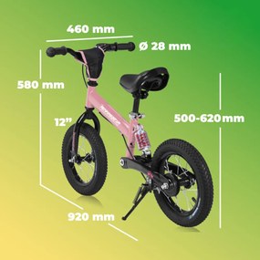 Rennmeister Bicicletă fără pedale pentru copii QUIDO, de la 3 ani, roz