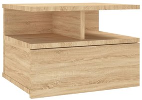 800411 vidaXL Noptieră suspendată, stejar sonoma, 40x31x27 cm, lemn prelucrat