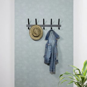 Cuier de perete negru din metal 70 cm Dexter – Spinder Design