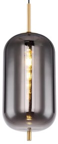 Pendul design modern Blacky I negru mat, alama 22cm