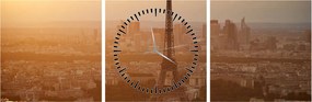 Tablou - Turnul Eiffel (cu ceas) (90x30 cm)