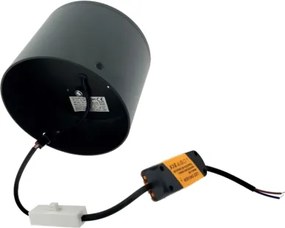 Spot LED, 10W, 230V, 3000/4000/6400K, diametru 12 cm, negru