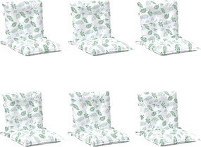 vidaXL Perne pentru exterior 6 pcs Alb 100 x 50 x 7 cm țesătură