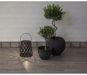 Felinar cu LED Star Trading Calabria, înălțime 28 cm, negru