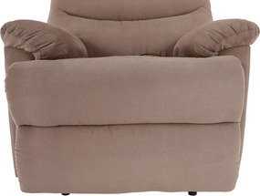 Fotoliu de masaj, reglabil, material textil grej TAUPE, LAMBERT