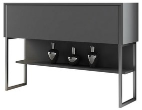 Comodă Luxe Anthracite and Silver