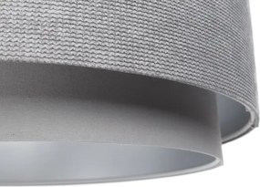 Lustră pe cablu DOBLO 1xE27/60W/230V d. 60 cm gri/argintiu